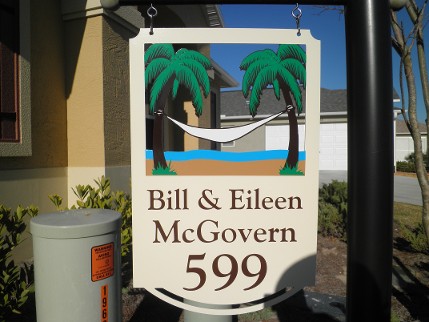 personalized lamp post signs